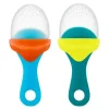 Shop All|2pc Boon Pulp Silicone Feeder Food/Fruit/Vegetable Pacifier Baby 6m+ Blue/Orange - cutbabycare.com | baby boutique & care hub