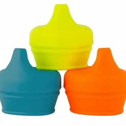 Shop All|3pc Boon Snug Spout Baby/Boy/9m+/Infant Cup Universal Cover/Lid - BL/OR/YL - cutbabycare.com | baby boutique & care hub