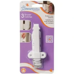 Shop All|3pc dreambaby Baby/Childrens Safety Top/Bottom Drawer Catches/Locks/Latches 9cm - cutbabycare.com | baby boutique & care hub