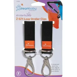 Stroller|2pc dreambaby Ezy-Loop Strap Clip Hanging Carrier Hooks For Stroller/Pram Black - cutbabycare.com | baby boutique & care hub