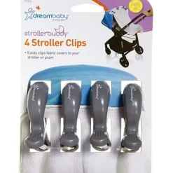 Stroller|4pc dreambaby Strollerbuddy Blanket Clips Attachment Peg For Stroller/Pram Grey - cutbabycare.com | baby boutique & care hub