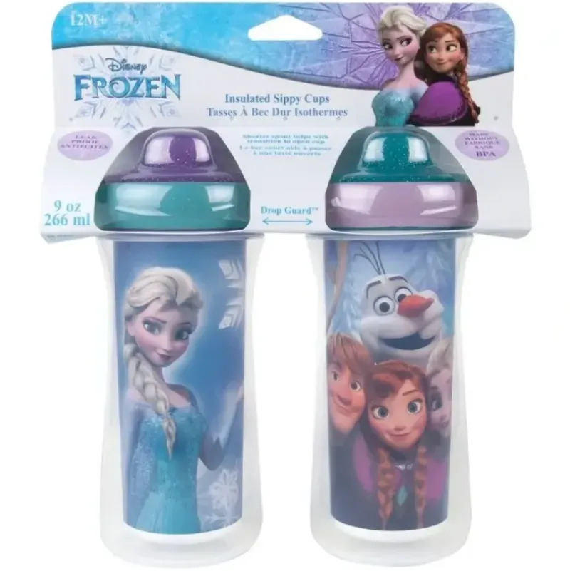 Shop All|2pc Frozen 18cm Insulated Kid/Toddler Sippy/Drink 266ml BPA Free Cup/Bottle 12m+ - cutbabycare.com | baby boutique & care hub