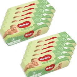 Shop All|560pc Huggies Natural Care/Fibres With Aloe Vera Resealable Soothing Baby Wipes - cutbabycare.com | baby boutique & care hub