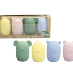 Bath Potty|4pc Koala Dream Silicone Childrens Brave Beasts Animal Pourers - Pastel 6M+ - cutbabycare.com | baby boutique & care hub