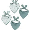 Shop All|4pc Living Textiles Organic Cotton Muslin Bandana Feeding Bibs Banana Leaf/Teal - cutbabycare.com | baby boutique & care hub