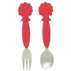 Shop All|2pc Marcus & Marcus BPA Free Spoon & Fork Cutlery Set Kids/Baby 3m+ Red Lion - cutbabycare.com | baby boutique & care hub