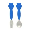 Shop All|2pc Marcus & Marcus Silicone Children's Cutlery Dinner/Eating Set Lucas Blue 3y+ - cutbabycare.com | baby boutique & care hub