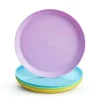 Shop All|4PC Munchkin BPA-Free Plastic Multi Colourful Assorted Raised Edge Plate Set 6M+ - cutbabycare.com | baby boutique & care hub