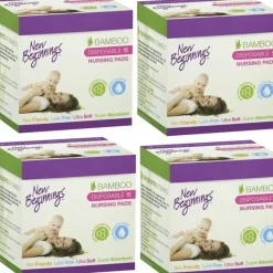 Nursing Feeding|160pc New Beginnings Ultra-Soft/Leak-Proof Disposable Nursing Pads f/ Mothers - cutbabycare.com | baby boutique & care hub