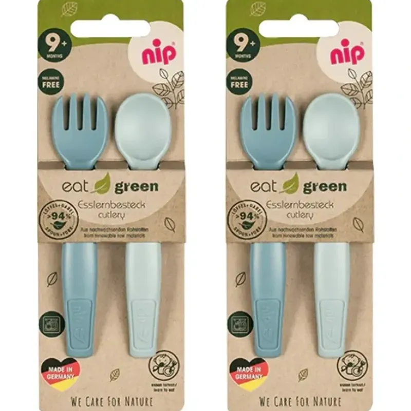 Shop All|4pc Nip Baby/Infant Eat Green Cutlery/Utensil Tableware Feeding Set Blue 9m+ - cutbabycare.com | baby boutique & care hub