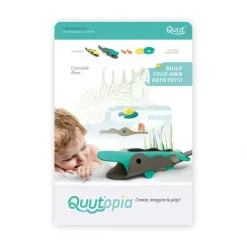 Bath Potty|6pc Quut Quutopia Bath Water Float Shower Toys for 3y+ Kids Crocodile River - cutbabycare.com | baby boutique & care hub