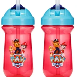 Shop All|2pc The First years Flip Top Straw Cup Baby/Toddler 18m+ Water Bottle Paw Patrol - cutbabycare.com | baby boutique & care hub