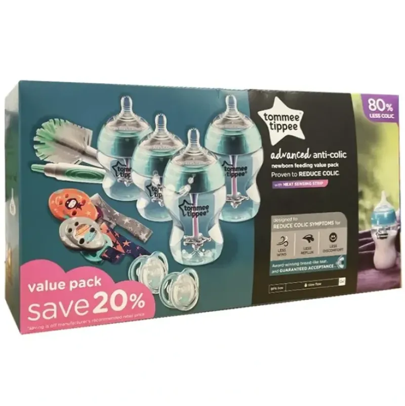 Shop All|9pc Tommee Tippee Advanced Anti-Colic Newborn Feeding Bottle/Soothers/Brush Set - cutbabycare.com | baby boutique & care hub