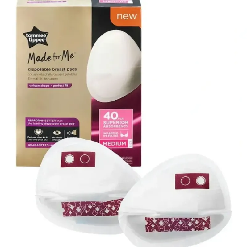 Shop All|40pc Tommee Tippee Made For Me Disposable Leak Proof Breast Pads Daily Medium - cutbabycare.com | baby boutique & care hub