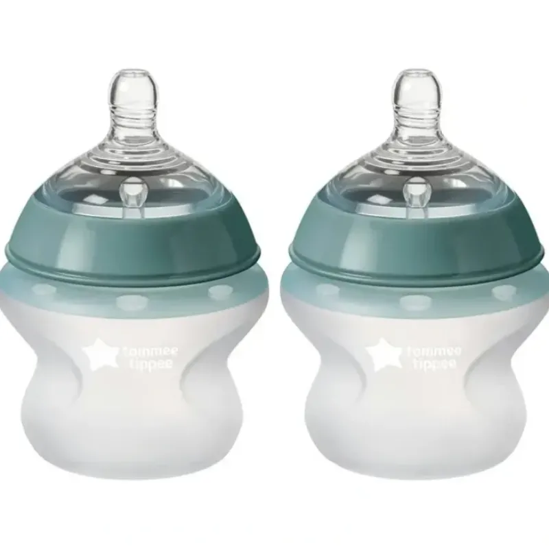 Shop All|2pc Tommee Tippee 150ml Baby Soft Silicone Feeding Bottle Slow Flow w/Lid 0m+ - cutbabycare.com | baby boutique & care hub