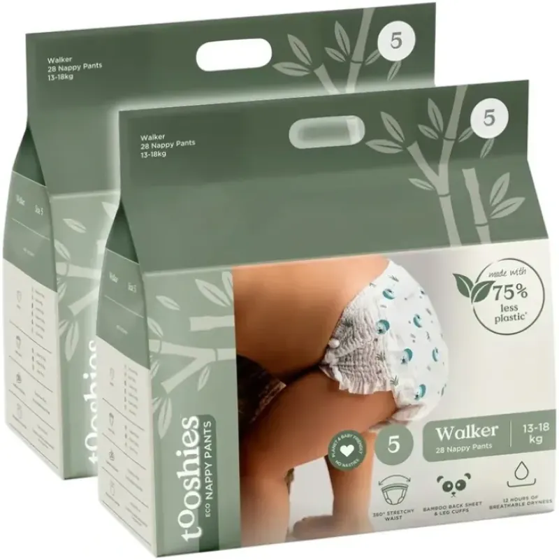 Shop All|56pc Tooshies ECO Baby Toddler Breathable Bamboo Nappy Pants Size 5 13-18kg - cutbabycare.com | baby boutique & care hub