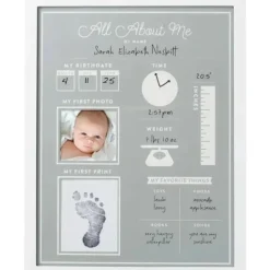 Pearhead - All About Me Baby's First Year Frame & Clean Touch Ink Pad - cutbabycare.com | baby boutique & care hub* Store