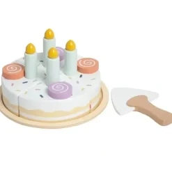 Pearhead - Celebration Montessori Birthday Cake Toy Set, 14 Piece Wooden Play Toy Set - cutbabycare.com | baby boutique & care hub* Shop
