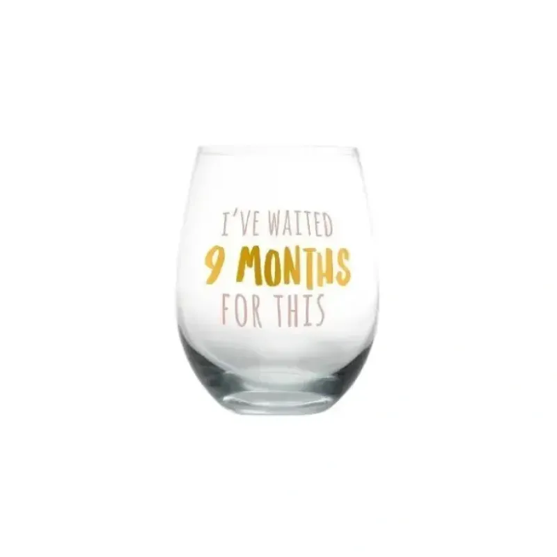 Pearhead - I've Waited 9 Months For This Motherhood Wine Glass - cutbabycare.com | baby boutique & care hub* Flash Sale