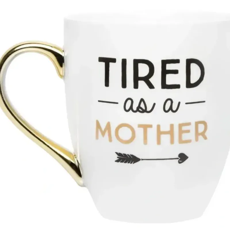 Pearhead - Parent Coffee Mug, Tired as a Mother Whimsical Mug - cutbabycare.com | baby boutique & care hub* Flash Sale