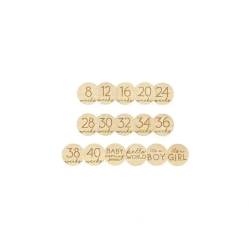 Pearhead - Pregnancy Journey Wooden Weekly Milestone Markers - cutbabycare.com | baby boutique & care hub* Sale