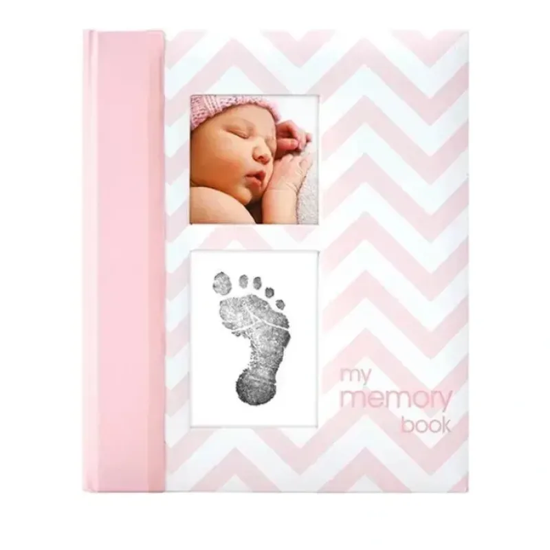Pearhead Baby First 5 Years Memory Book with Safe Ink Pad - Pink - cutbabycare.com | baby boutique & care hub* Clearance