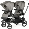 Peg Perego - Duette Piroet Double Stroller With Seats & Chassis Included, City Grey - cutbabycare.com | baby boutique & care hub* Shop