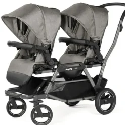 Peg Perego - Duette Piroet Double Stroller With Seats & Chassis Included, City Grey - cutbabycare.com | baby boutique & care hub* Shop