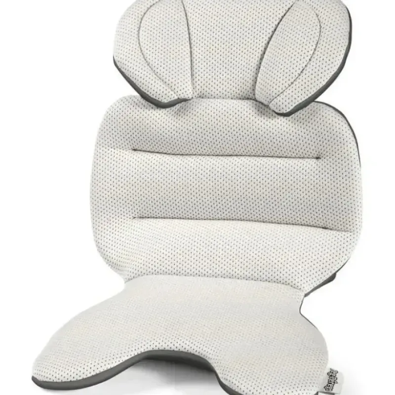 Peg-Perego Agio Baby Stage Pad Newborn Wedge Made Of White Tencel Fabric - cutbabycare.com | baby boutique & care hub* Best Sale
