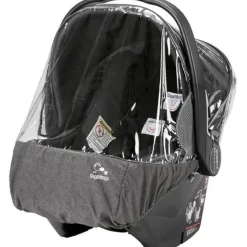 Peg-PeregoPrimo Viaggio 4/35 Infant Car Seat Rain Cover Clear With Light Grey Fabric Storage Pouch - cutbabycare.com | baby boutique & care hub* Cheap