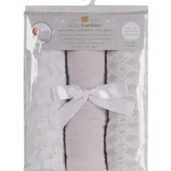 Piccolo Bambino - 3 Muslin Swaddling Blankets, Grey - cutbabycare.com | baby boutique & care hub* Cheap