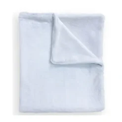 Piccolo Bambino - Faux Fur Stroller Blanket On Wooden Hanger Blue - cutbabycare.com | baby boutique & care hub* Outlet