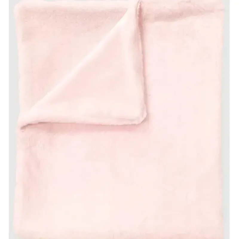 Piccolo Bambino - Faux Fur Stroller Blanket On Wooden Hanger Pink - cutbabycare.com | baby boutique & care hub* Discount