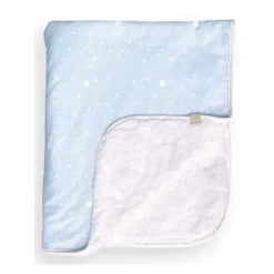 Piccolo Bambino - Jersey Stroller Blanket With Sherpa Reverse Blue - cutbabycare.com | baby boutique & care hub* Clearance