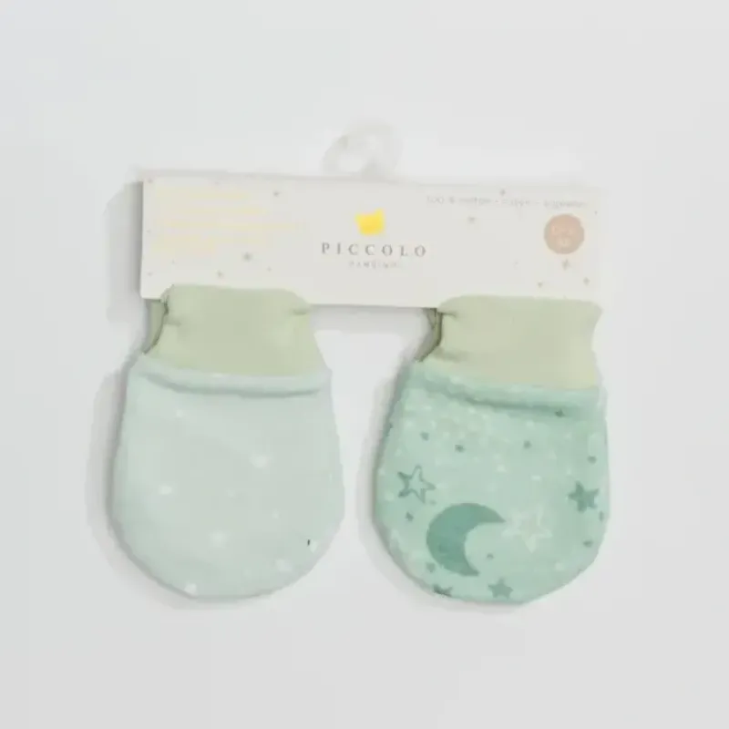 Piccolo Bambino - 2Pk Jersey Scratch Mitts Green - cutbabycare.com | baby boutique & care hub* Store