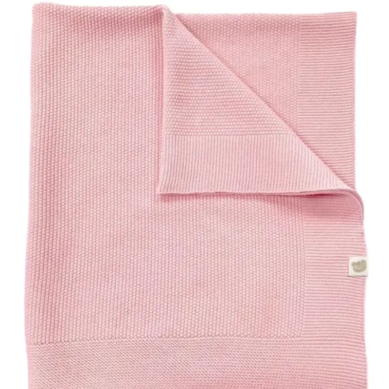Piccolo Bambino - Sweater Knit Blanket On Wooden Hanger Pink - cutbabycare.com | baby boutique & care hub* Best