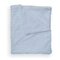 Piccolo Bambino - Textured Faux Fur Stroller Blanket On Wooden Hanger Blue - cutbabycare.com | baby boutique & care hub* Shop