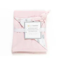 Piccolo Bambino Reversible Chamois Baby Blankets, Pink/Clouds - cutbabycare.com | baby boutique & care hub* Store
