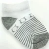 Piero Liventi Animal White/Grey Stripes Baby Socks - cutbabycare.com | baby boutique & care hub* Online