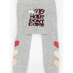 Piero Liventi Grey No Hair Don't Care Baby Girl Leggings - cutbabycare.com | baby boutique & care hub* Fashion