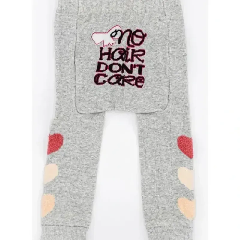 Piero Liventi Grey No Hair Don't Care Baby Girl Leggings - cutbabycare.com | baby boutique & care hub* Fashion