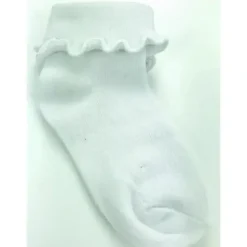 Piero Liventi Ruffle White Baby Girls Socks - cutbabycare.com | baby boutique & care hub* Online