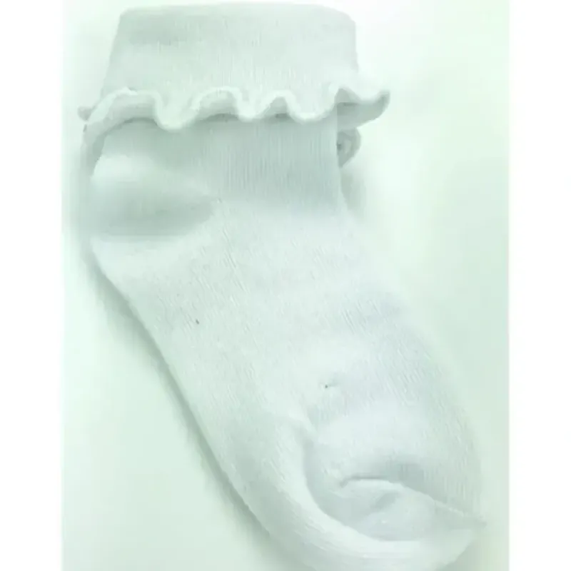 Piero Liventi Ruffle White Baby Girls Socks - cutbabycare.com | baby boutique & care hub* Online