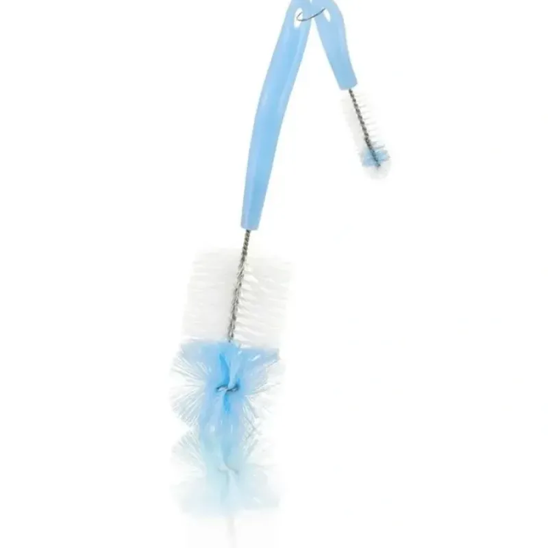 PIGEON 2 in 1 Cleaner Brush for Baby Feeding Bottle Feeder & Nipple/Teat Blue - cutbabycare.com | baby boutique & care hub* Cheap