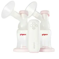 PIGEON Go Mini Portable Electric Double Breast Pump Breastfeeding Suction White - cutbabycare.com | baby boutique & care hub* Cheap