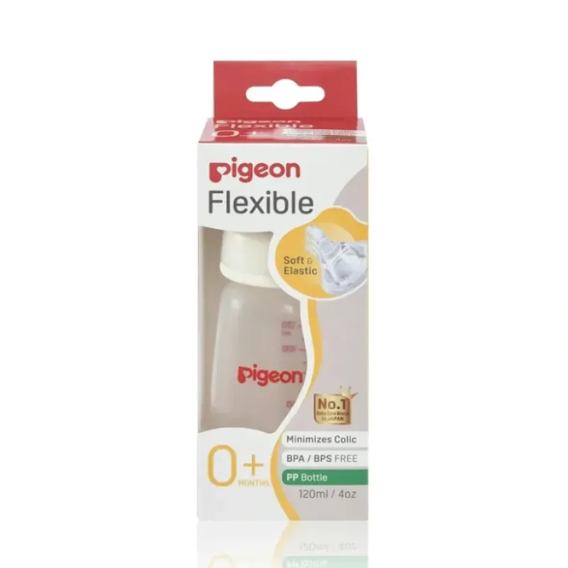 PIGEON Slim Neck Bottle PP 120mL - cutbabycare.com | baby boutique & care hub* Best