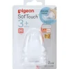 PIGEON Softouch Peristaltic Plus Teat M 3 months plus 2pcs - cutbabycare.com | baby boutique & care hub* Hot