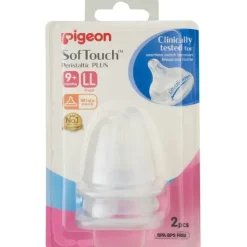 PIGEON Softouch Peristaltic Plus Teat LL 2 Pack - cutbabycare.com | baby boutique & care hub* Sale