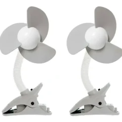 Stroller|2PK dreambaby Ezy-Fit Clip-On Outdoor Cooling Fan For Baby Stroller/Pram GRY/WHT - cutbabycare.com | baby boutique & care hub