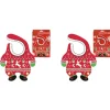 Shop All|2PK Gamago Xmas Santa Sweater Baby/Infant Kids Neck Bib Feeding Cloth/Towel Red - cutbabycare.com | baby boutique & care hub
